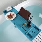 2022 Hot Sell Online Market Wholesale Addreen New Bamboo Extendable Tub Rack Bathtub Tray - Image 2
