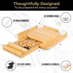 2022 Top Sell Wholesale High Quality Bamboo Wooden Rectangle Multifunction Charcuterie Board Cutting Board Kitchen Tableware - Image 3