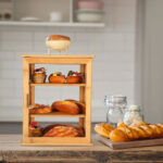 Addreen ABB-33 Three-Layer Single-Door Bamboo Bread Bin Large Capacity Eco-Friendly Multifunctional Freshness Preservation - Image 3