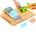 Addreen Adaptive One-Handed Cutting Board Easy-to-Use Steel Knife Set for Amputees Stroke Victims Elderly-Kitchen Tool Easy