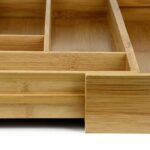 Addreen Adjustable Cutlery Tray Rectangle Bamboo Kitchen Drawer Organizer Expandable Utensil Holder - Image 4