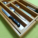 Addreen Adjustable Cutlery Tray Rectangle Bamboo Kitchen Drawer Organizer Expandable Utensil Holder - Image 2
