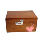 Addreen Bamboo 3-Digit Combination Cigarette Stash Box for Home Storage - Image 3
