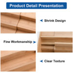 Addreen Bamboo 3-Tier Expandable Standing Type Eco-Friendly Spice Rack Kitchen Storage Organizer with Multifunction Design - Image 2