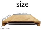 Addreen Bamboo Cutting Board With Stainless Steel Trays Serving Board Easy Compact Storage Kitchen Chopping Board - Image 3
