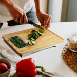 Addreen Bamboo Cutting Board with Stainless Steel Container Modern-Style Disposable Kitchenware for Meal Prep and Serving Juices - Image 2