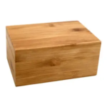 Addreen CraftSaints Bamboo Storage Box with Rolling Tray Large Wooden Container for Brushes & 3 Airtight Herb Accessories - Image 4