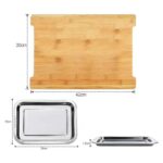 Addreen Custom Large Bamboo Cutting Board Storage Container Bamboo Chopping Cheese Board Stainless Steel Trays Food Cutting - Image 2