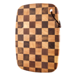 Addreen Customizable Solid Acacia Wood Checkered Square 1.5cm Thick Non-Toxic Durable Kitchen Cutting Board Chopping Block