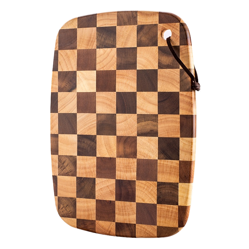 Addreen Customizable Solid Acacia Wood Checkered Square 1.5cm Thick Non-Toxic Durable Kitchen Cutting Board Chopping Block01 Addreen Customizable Solid Acacia Wood Checkered Square 1.5cm Thick Non-Toxic Durable Kitchen Cutting Board Chopping Block - Image 1