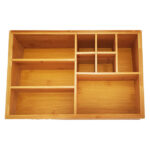 Addreen Customized 9 Compartment Bamboo Desktop Storage Box Rectangle Makeup & Essential Oil Organizer Factory Wholesale - Image 2