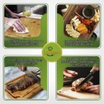 Addreen Eco-Friendly Bamboo Cutting Board Set Durable Wooden Chopping Blocks for Christmas Gifts Rectangle Shape - Image 3