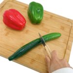 Addreen Eco-friendly Bamboo Cutting Board With Tray Wooden Chopping Board With Containers for Kitchen - Image 3