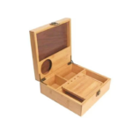Addreen Eco-friendly Personalized Stash Box Bamboo Stash Box With Accessories With Rolling Tray