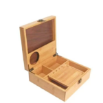 Addreen Eco-friendly Personalized Stash Box Bamboo Stash Box With Accessories With Rolling Tray