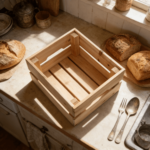 Addreen Factory Price Stackable Wooden Storage Crate with Lacquer Finish Multifunction Rectangle Organizer Box - Image 3