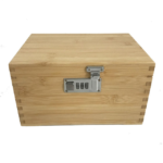 Addreen Handmade Bamboo Cigarette Stash Box with Carved Rectangle Wood Includes Rolling Tray Jars Grinders Lighters Smoking Accessories