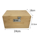 Addreen Handmade Bamboo Cigarette Stash Box with Carved Rectangle Wood Includes Rolling Tray Jars Grinders Lighters Smoking Accessories - Image 2