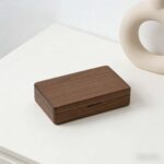 Addreen High Quality Black Walnut Solid Wood Jewelry Storage Box Portable Travel Display Case for Earrings Rings Necklaces - Image 3