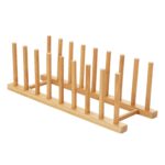 Addreen High Quality Durable Multifunction Bamboo Dish Drying Rack Bolt Inserting Type for Kitchen POT Use Save Space Dish