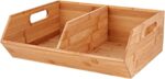 Addreen High Quality Kitchen Storage Wooden Bamboo Basket Organizers Boxes Pantry Organization and Storage for Kitchen - Image 3
