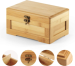 Addreen Hot Sale Custom Market Rectangle Bamboo Office Storage Organizer Box - Image 3