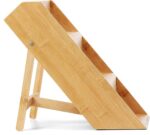 Addreen Kitchen Folding Bamboo Wood Three-Layer Modern Spice Rack Organizer with Caster - Image 3
