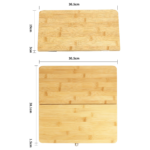 Addreen Kitchen Large Size Cutting Platter Camping With Knife Pliers Scissors Foldable Bamboo Cutting Board - Image 2