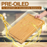 Addreen Kitchen Tools Christmas Turkey Tray Wood Cutting Board Chopping Block Large Bamboo Cutting Board - Image 2