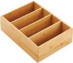 Addreen Latest Minimalist Bamboo Container Coffee Condiment Organise Wood Tea Box Organizer - Image 2