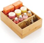 Addreen Latest Minimalist Bamboo Container Coffee Condiment Organise Wood Tea Box Organizer - Image 3