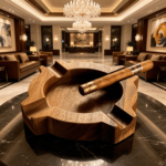 Addreen Luxury Walnut Wood Cigar Ashtray Portable Square Decorative Smoking Tray for Outdoor Patio Home Office Car Use Accessory - Image 2