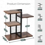 Addreen Modern 3 Tier Wood Desk Bookshelf Adjustable and Durable Design Compact Vertical Storage Organizer Perfect - Image 3