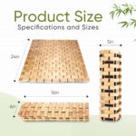 Addreen Modern Design Natural Bamboo Wood Bath Mat Lattice Rectangular Spa Sauna Bathtub Floor Rug Machine Made for Home - Image 4