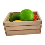 Addreen Modern New Design Slat Design Natural Color Solid Wood Crate Storage Bins - Image 3