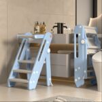 Addreen Modern Simple Children's High Stool Foldable Learning Tower Kid Ladder and Stool Foldable Children's High Step Stool