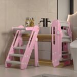 Addreen Modern Simple Children's High Stool Foldable Learning Tower Kid Ladder and Stool Foldable Children's High Step Stool - Image 2