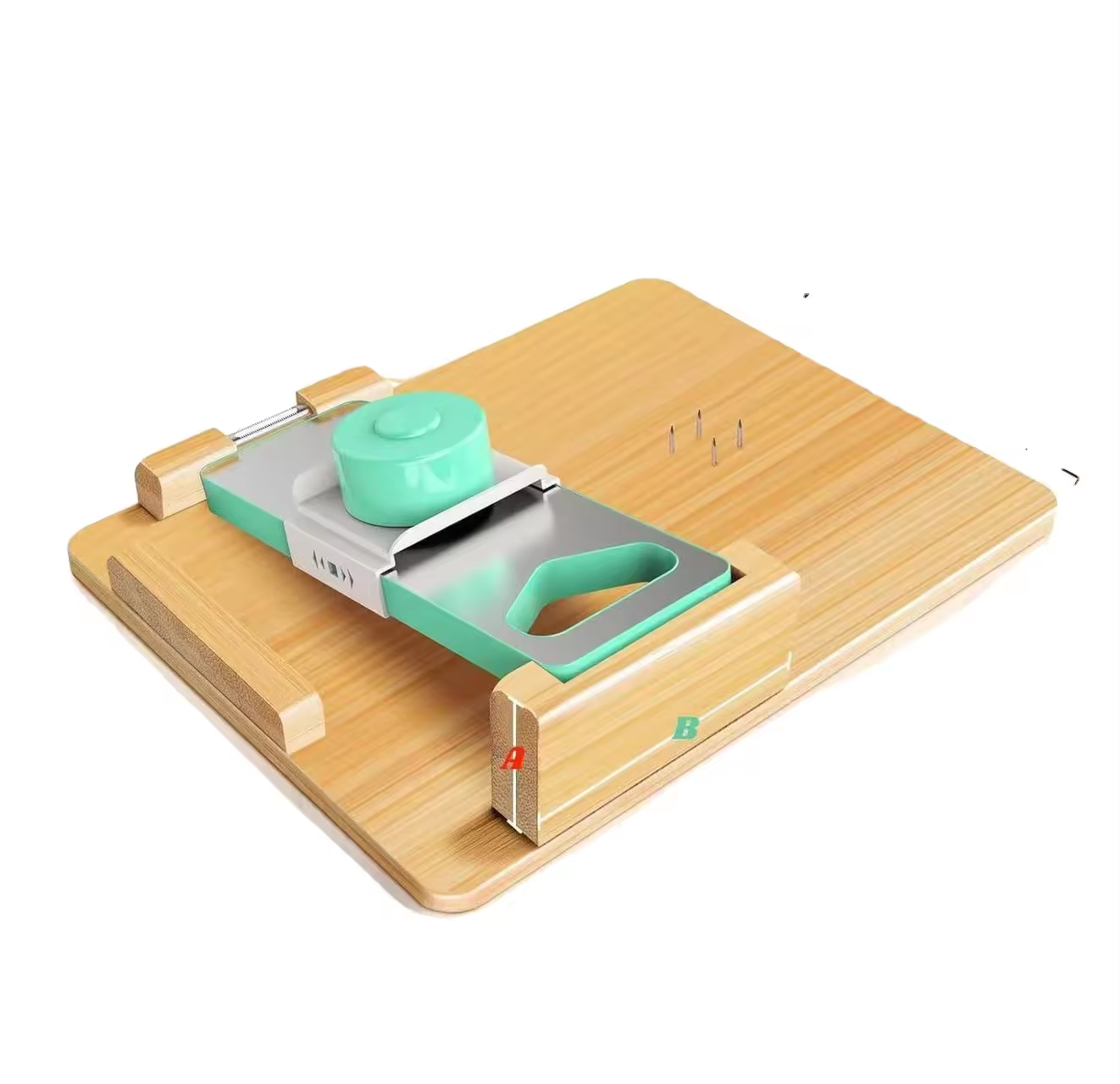 Addreen One-Handed Cutting Board Anti-slip Bamboo Boards Handicapped Bamboo Cutting Board01 Addreen One-Handed Cutting Board Anti-slip Bamboo Boards Handicapped Bamboo Cutting Board - Image 1