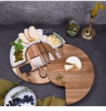 Addreen Promotional Top Quality Multipurpose Large Bamboo Cheese Cutting Board Drawer Charcuterie Board - Image 2