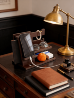 Addreen Wholesale Wood Desktop Organizer Phone Docking Station One-Piece All-in-One Stand Phone Holder Storage Tray - Image 3