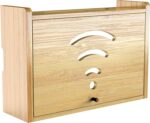 Bamboo Rectangle Food Container Eco-Friendly Freshness Preservation 1-3L Capacity Wall Mount Pre Assembled Modern Multifunction