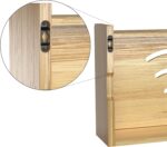 Bamboo Rectangle Food Container Eco-Friendly Freshness Preservation 1-3L Capacity Wall Mount Pre Assembled Modern Multifunction - Image 4