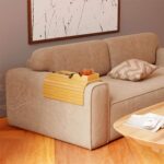 Bamboo Sofa Cup Holder Sofa Tray Cup Holder for Beverage Snacks, Multifunctional Sofa Armrest Tray