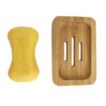 Custom Modern Rectangular Bamboo Soap Case Holder Eco-Friendly 100% Natural Wood Sustainable Home Bathroom Set with Soap Dish - Image 2