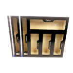 Kitchen Wooden Drawer Organizers With Plastic Foil Wrap Dispenser Holder Bamboo Ziplock Bag Holder - Image 2