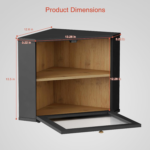 Large Two-Layer Black Bread Box 10kg Capacity Counter Pantry Shelf for Kitchen Countertop Homemade Bread Storage Preservation - Image 2