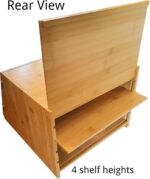 Modern Bamboo Large Capacity Bread Bin Eco-Friendly Customized Storage Box for Kitchen Restaurants Cafes Camping - Image 2