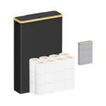 Modern Fabric Extra Large Slim Multifunction Heavy Duty Toilet Paper Storage Lid Holds 24 Regular 18 Mega Rolls Bathroom