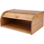 Premium Bamboo Bread Box, Bread Storage and Organizer, Organizer for Kitchen Countertop, Assembly Required