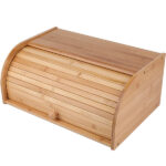 Premium Bamboo Bread Box, Bread Storage and Organizer, Organizer for Kitchen Countertop, Assembly Required - Image 2